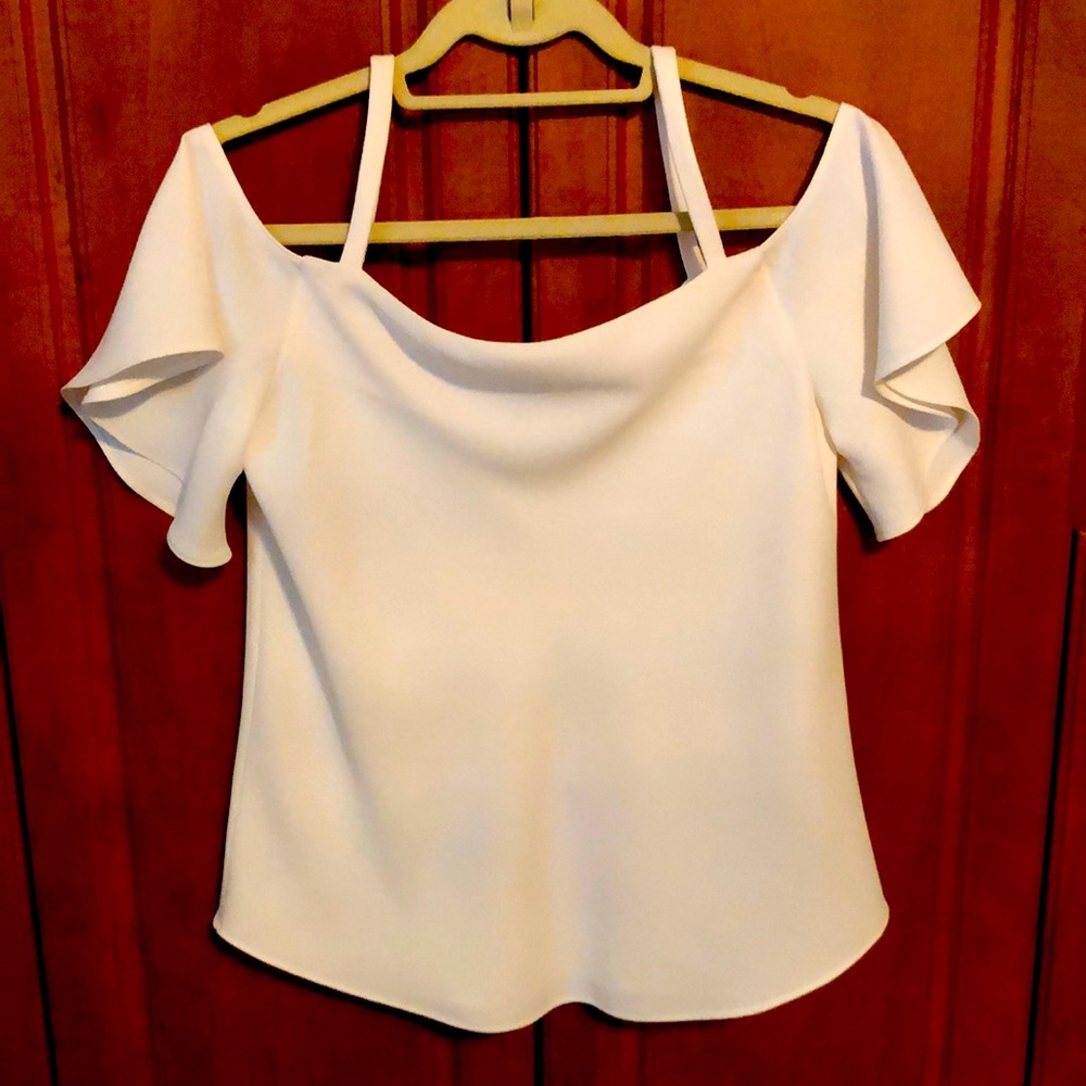 Ann Taylor off the shoulder Cream Blouse